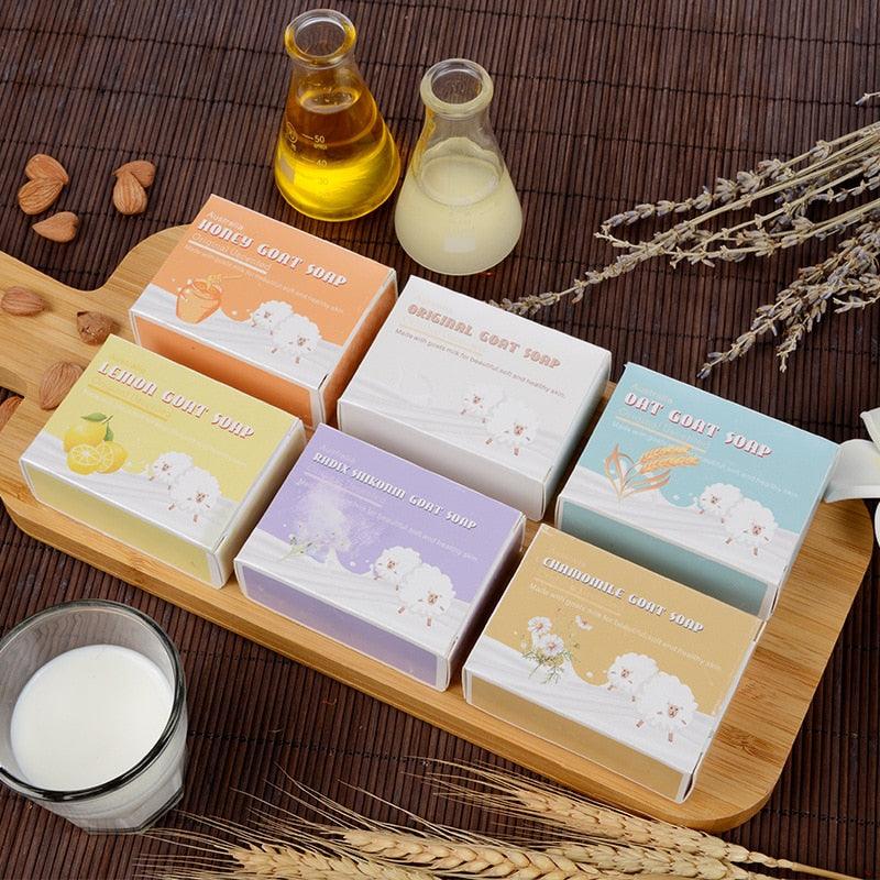 Natural Goat Milk Soap - Organic Facial Soap for Oil Control and Moisturization