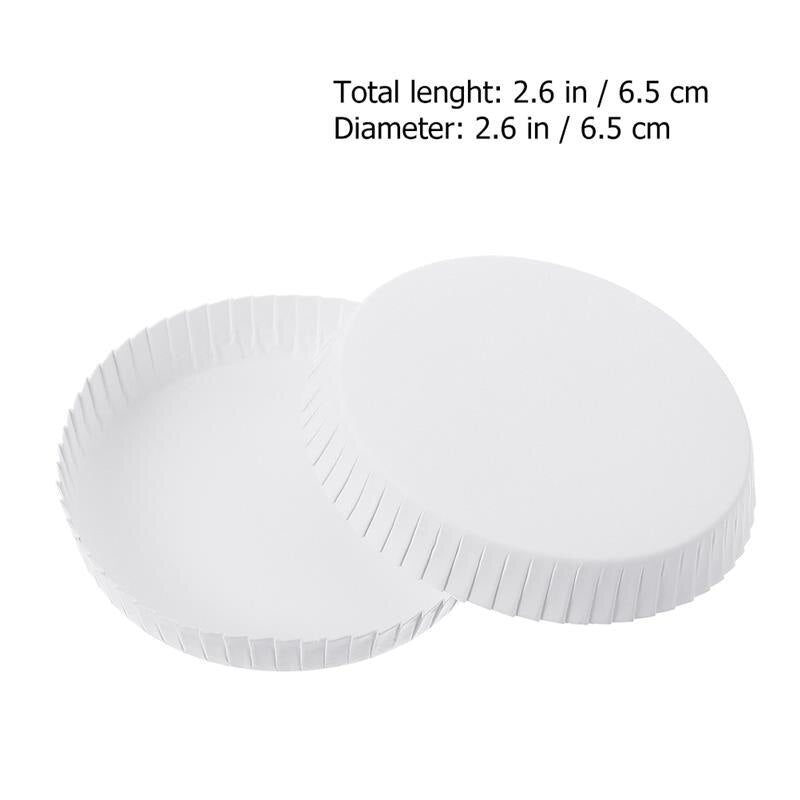 Biodegradable Bamboo Paper Cup Lids - 100 Pcs, 60mm 65mm 70mm 75mm 80mm 85mm 90mm