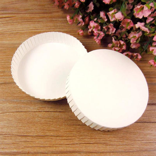 Biodegradable Bamboo Paper Cup Lids - 100 Pcs, 60mm 65mm 70mm 75mm 80mm 85mm 90mm