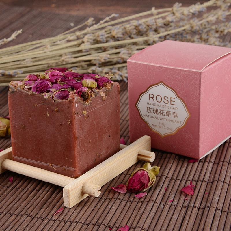 Dry Flower Essential Oil Soap - Nourishing Skin Care Cleansing for Face and Hands