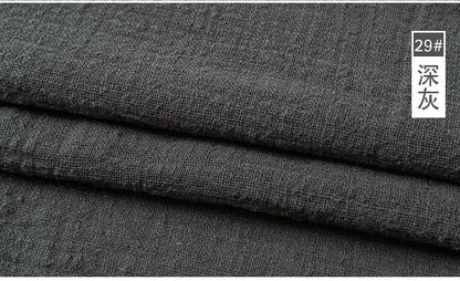 Organic Soft Linen and Cotton Fabric - Solid Color for Sewing - The Ultimate Sustainable Material