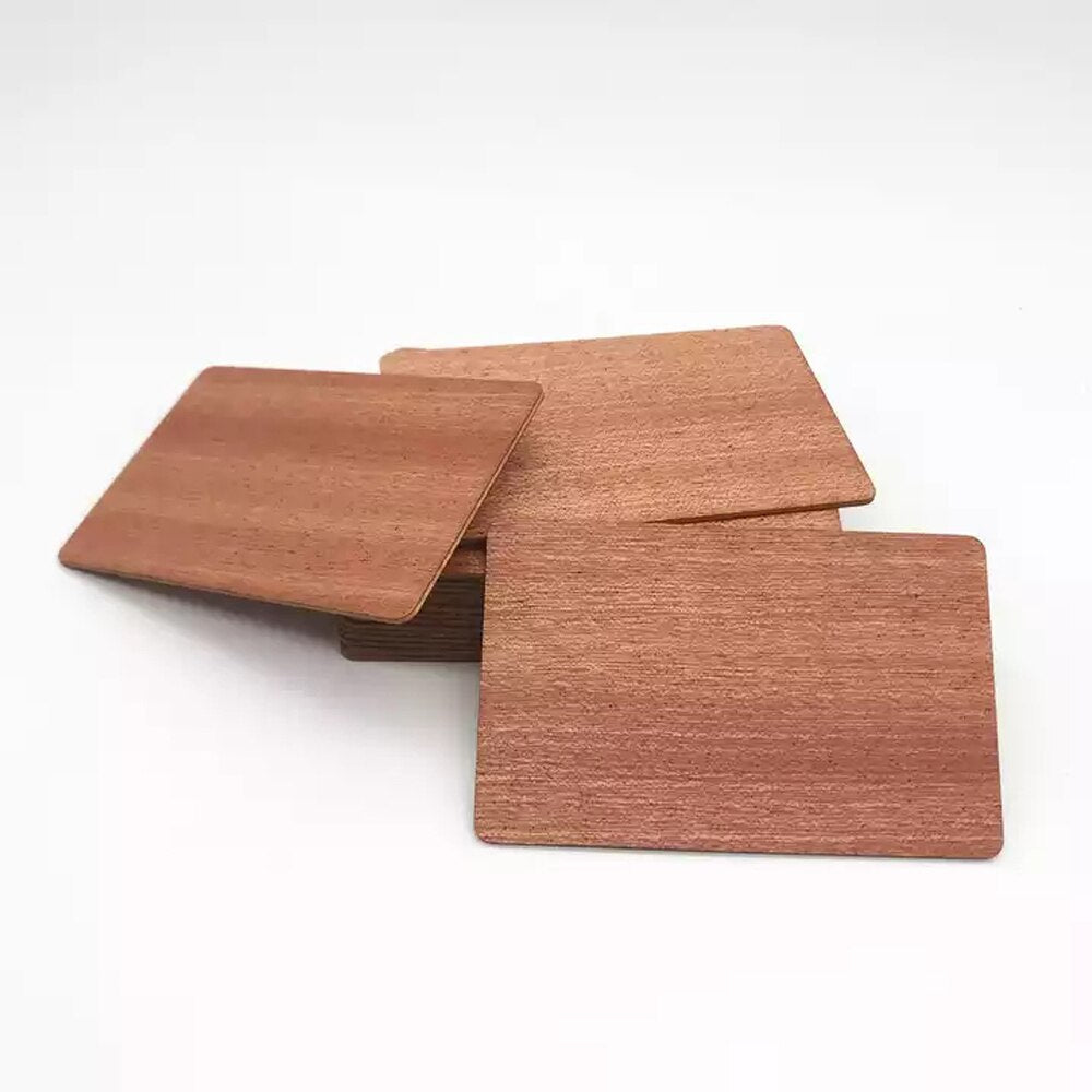 Bamboo Wooden NFC Contactless Business Cards - 5 pieces