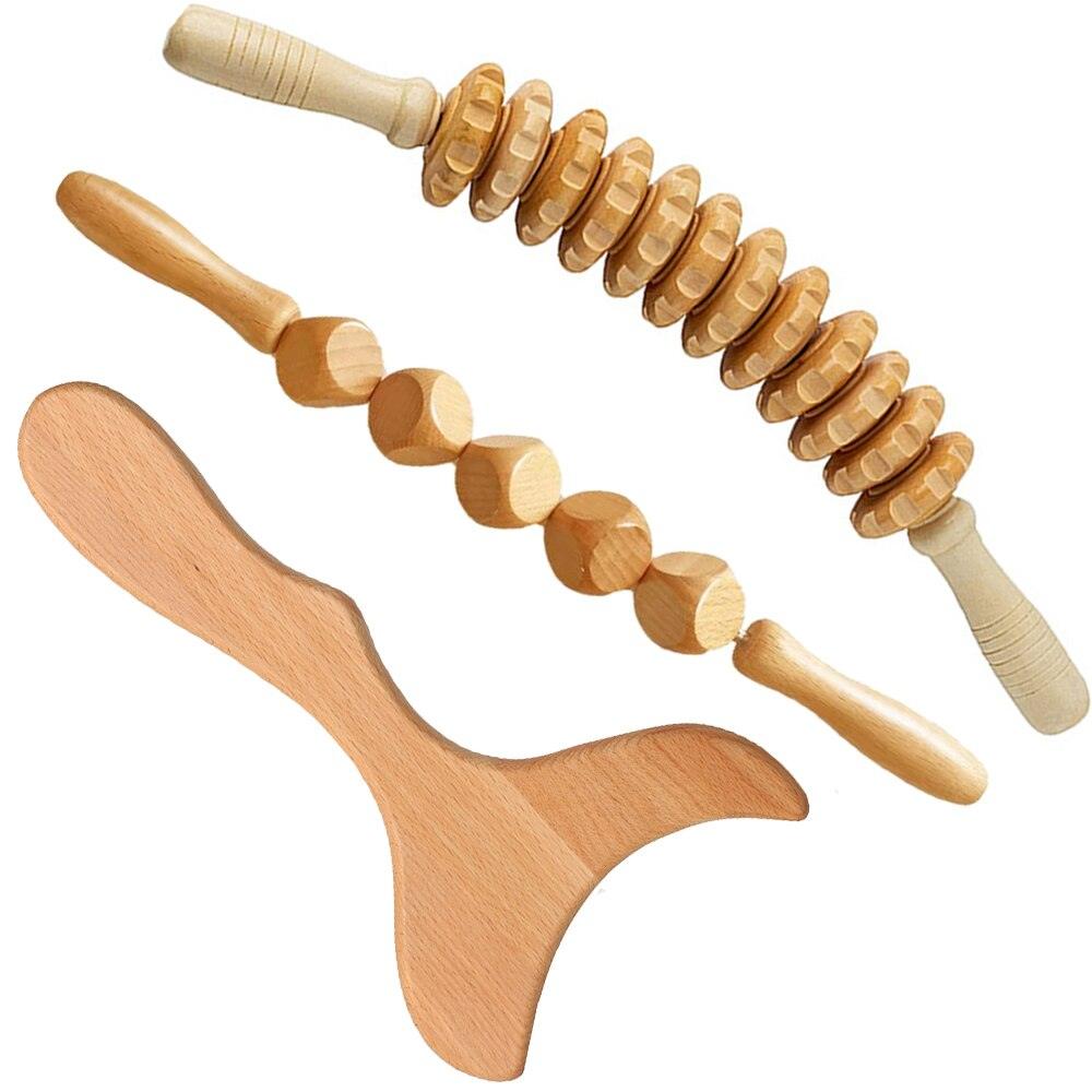 Wooden Gua Sha Massage Tool Exercise Roller Sport Injury Gym Body Leg Trigger Point Muscle Roller Sticks Massager Health Care - Earth Thanks - Wooden Gua Sha Massage Tool Exercise Roller Sport Injury Gym Body Leg Trigger Point Muscle Roller Sticks Massager Health Care - natural, vegan, eco-friendly, organic, sustainable, biodegradable, natural, non-toxic, plastic-free, wood, wooden