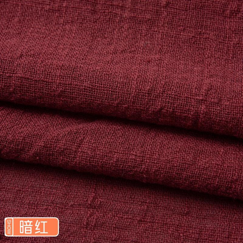 Organic Soft Linen and Cotton Fabric - Solid Color for Sewing - The Ultimate Sustainable Material