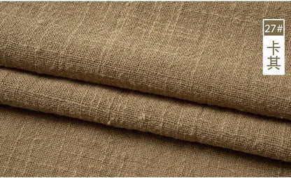 Organic Soft Linen and Cotton Fabric - Solid Color for Sewing - The Ultimate Sustainable Material