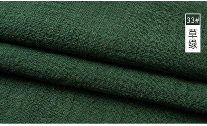 Organic Soft Linen and Cotton Fabric - Solid Color for Sewing - The Ultimate Sustainable Material