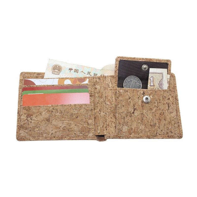 Natural Cork Coin Wallet - Men's and Women's Fashion ID Business Card Holder and Mini Money Bag