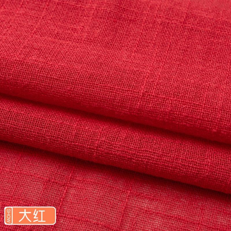 Organic Soft Linen and Cotton Fabric - Solid Color for Sewing - The Ultimate Sustainable Material