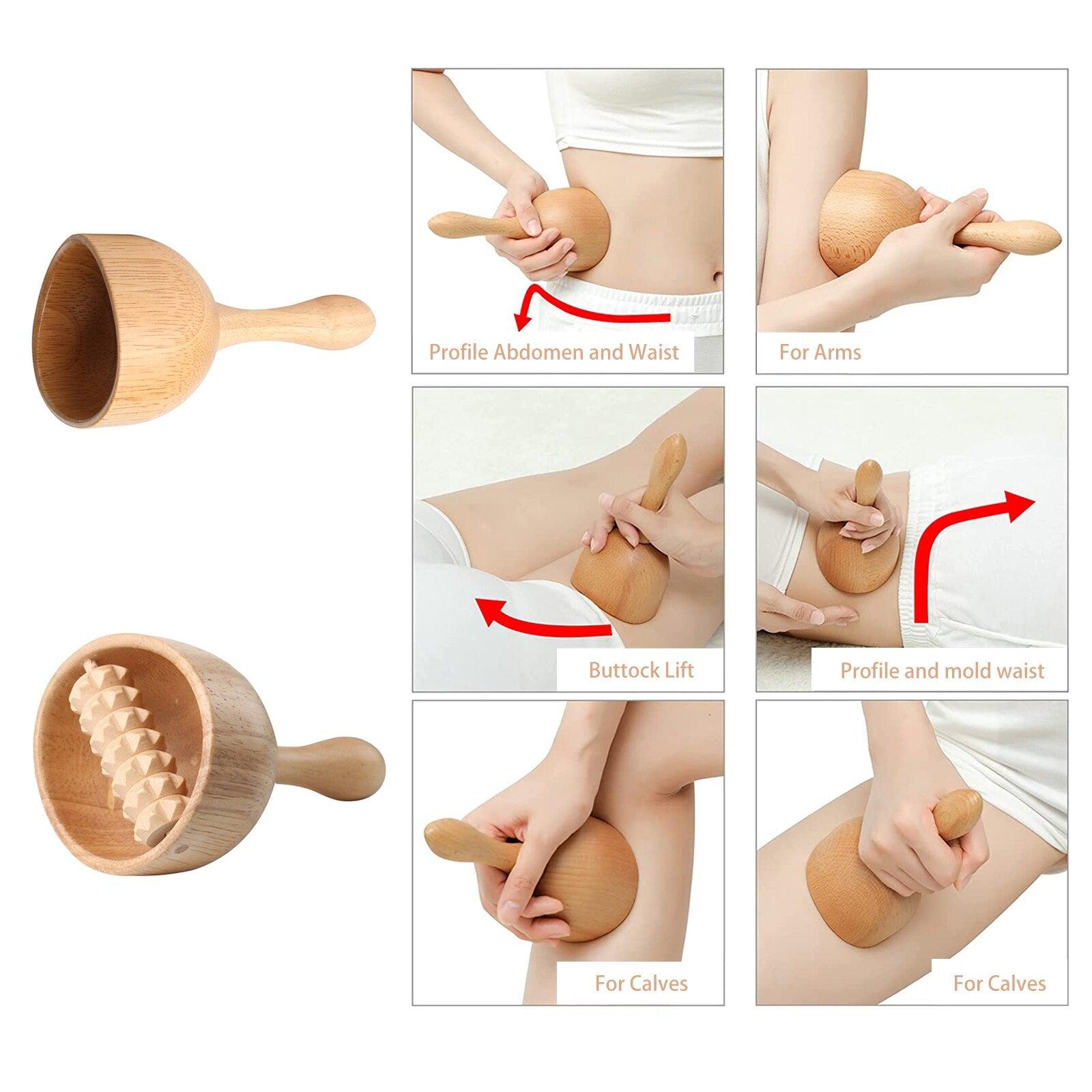 Wooden Gua Sha Massage Tool Exercise Roller Sport Injury Gym Body Leg Trigger Point Muscle Roller Sticks Massager Health Care - Earth Thanks - Wooden Gua Sha Massage Tool Exercise Roller Sport Injury Gym Body Leg Trigger Point Muscle Roller Sticks Massager Health Care - natural, vegan, eco-friendly, organic, sustainable, biodegradable, natural, non-toxic, plastic-free, wood, wooden