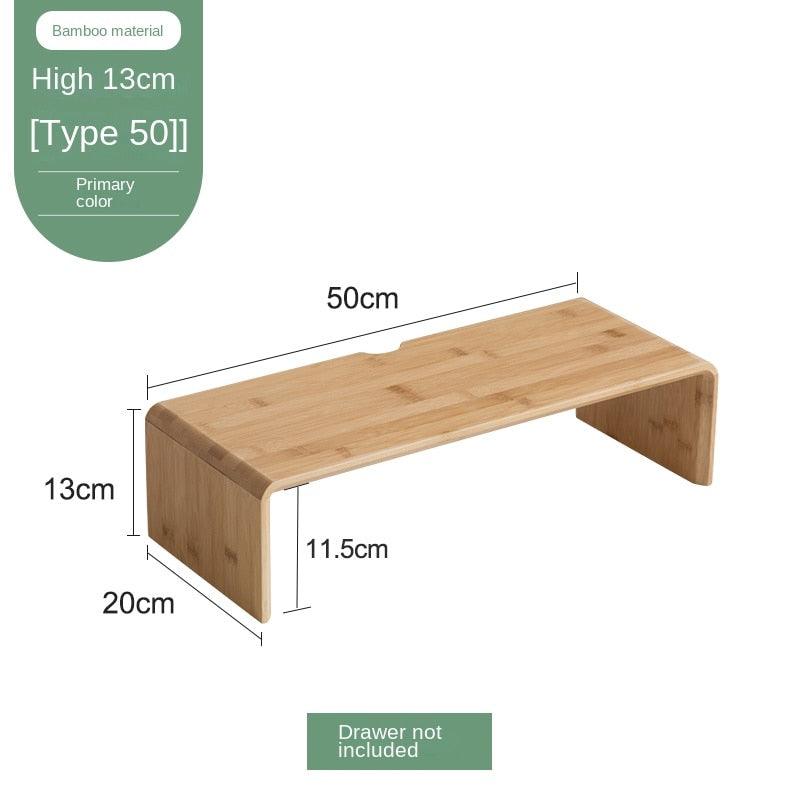 Computer Riser Display Desktop Drawer Storage Box Desk Shelf Notebook Monitor Stand - Earth Thanks - Computer Riser Display Desktop Drawer Storage Box Desk Shelf Notebook Monitor Stand - natural, vegan, eco-friendly, organic, sustainable, apple accessories, biodegradable, computer accessories, electronic, fashionable, laptop accessories, Mac accessories, MacBook accessories, natural, non-toxic, office, pc accessories, plastic-free, tech, technology, trendy, vegan