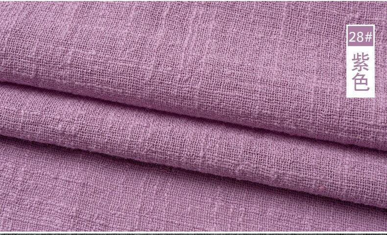 Organic Soft Linen and Cotton Fabric - Solid Color for Sewing - The Ultimate Sustainable Material