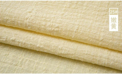 Organic Soft Linen and Cotton Fabric - Solid Color for Sewing - The Ultimate Sustainable Material