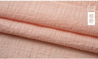 Organic Soft Linen and Cotton Fabric - Solid Color for Sewing - The Ultimate Sustainable Material