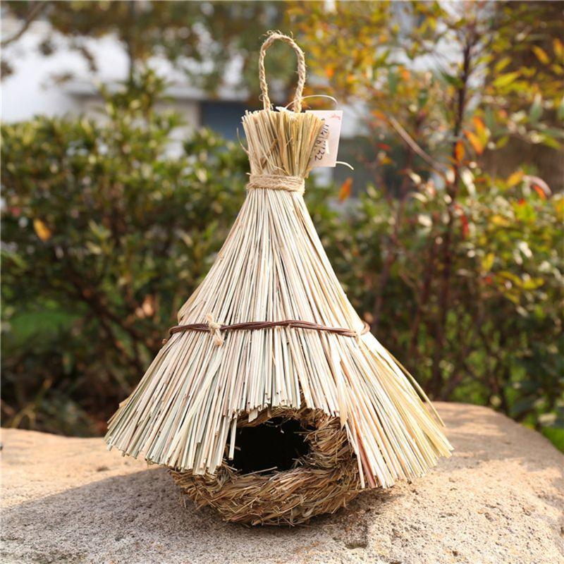 Handmade Hanging Bird House - Natural Grass Fiber Finch Nest Hut for Outdoor Use - Earth Thanks - Handmade Hanging Bird House - Natural Grass Fiber Finch Nest Hut for Outdoor Use - natural, vegan, eco-friendly, organic, sustainable, attractive, biodegradable, bird house, cage, durable, finch, garden, grass fiber, hand-made, handcrafted, handicraft, handicrafts, handmade, hanging, hideaway, hut, natural, nature, nest, non-toxic, outdoor, plant, plant-based, plastic-free, seeds, shelter, vegan