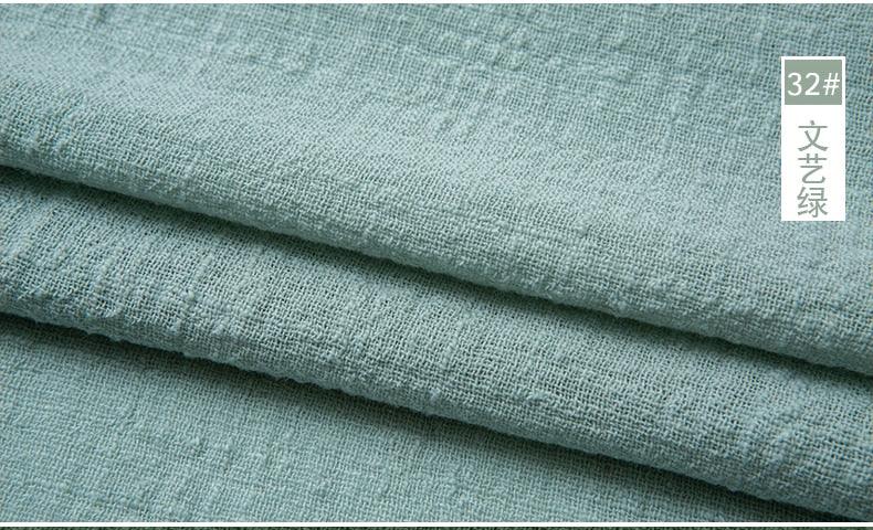 Organic Soft Linen and Cotton Fabric - Solid Color for Sewing - The Ultimate Sustainable Material