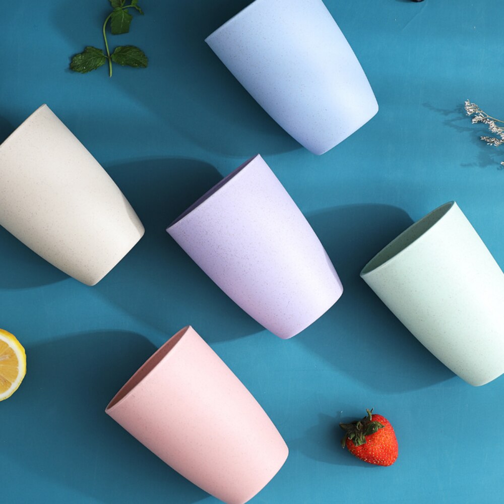 Eco-Friendly Wheat Straw Drinking Cups for Children and Adults