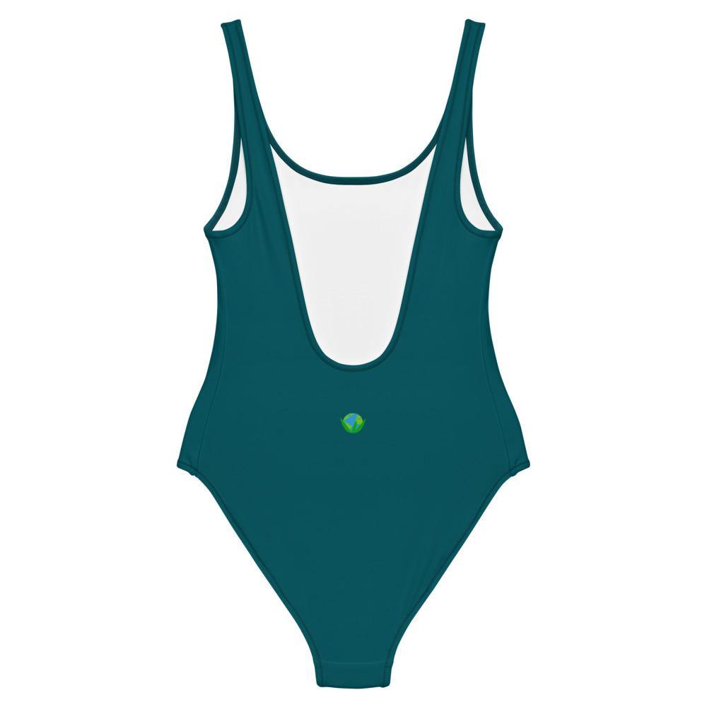 One-Piece Teal Swimsuit - Earth Thanks - One-Piece Teal Swimsuit - natural, vegan, eco-friendly, organic, sustainable, accessories, apparel, beach, beach wear, beachwear, sea, summer, swim, swimming pool, swimsuit
