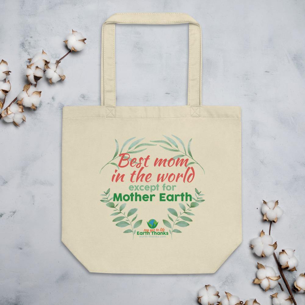 Best Mom in the World - Eco Tote Bag - Earth Thanks - Best Mom in the World - Eco Tote Bag - accessories, apparel, bag, city wear, compostable, cotton, cotton fiber, eco shoppers, fashion, handbag, non toxic, organic, organic cotton, outdoor, picnic, plastic free, portable, purse, recyclable, recycle, recycle friendly, reusable, shopper, shopping bag, shoulder bag, smart bag, street wear, stylish, travel, travel bag, traveling bag, unisex, vegan friendly, wardrobe, woman, women