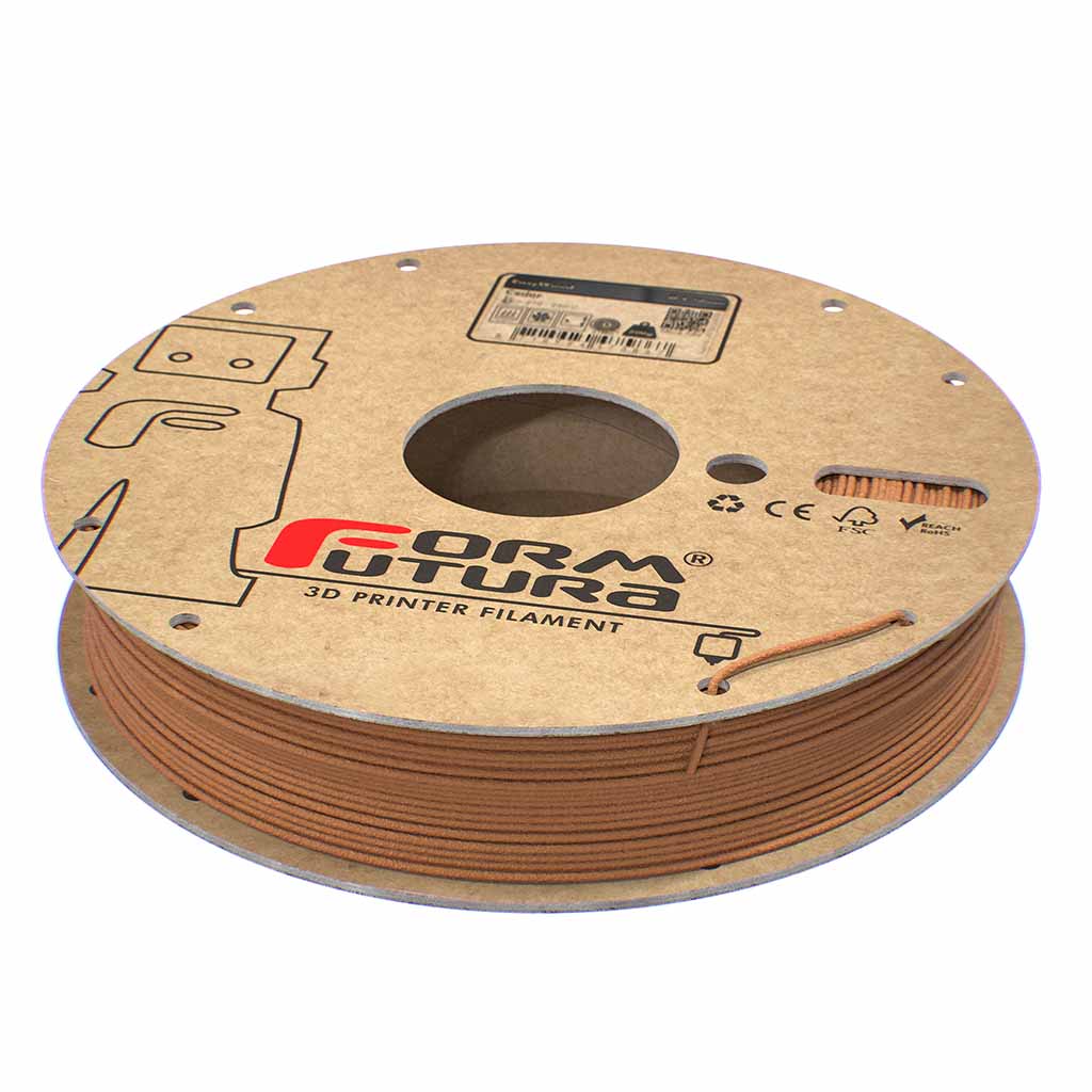 EasyWood - PLA-based 3D Printer Filament with 40% Wood Particles - 250g, 500g or 2.3kg, 1.75mm or 2.85mm Spool