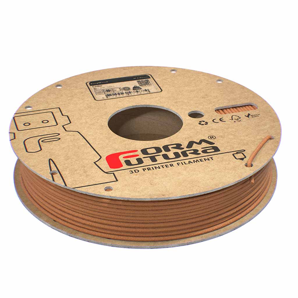 PLA-based 3D Printer Filament with 40% Wood Particles