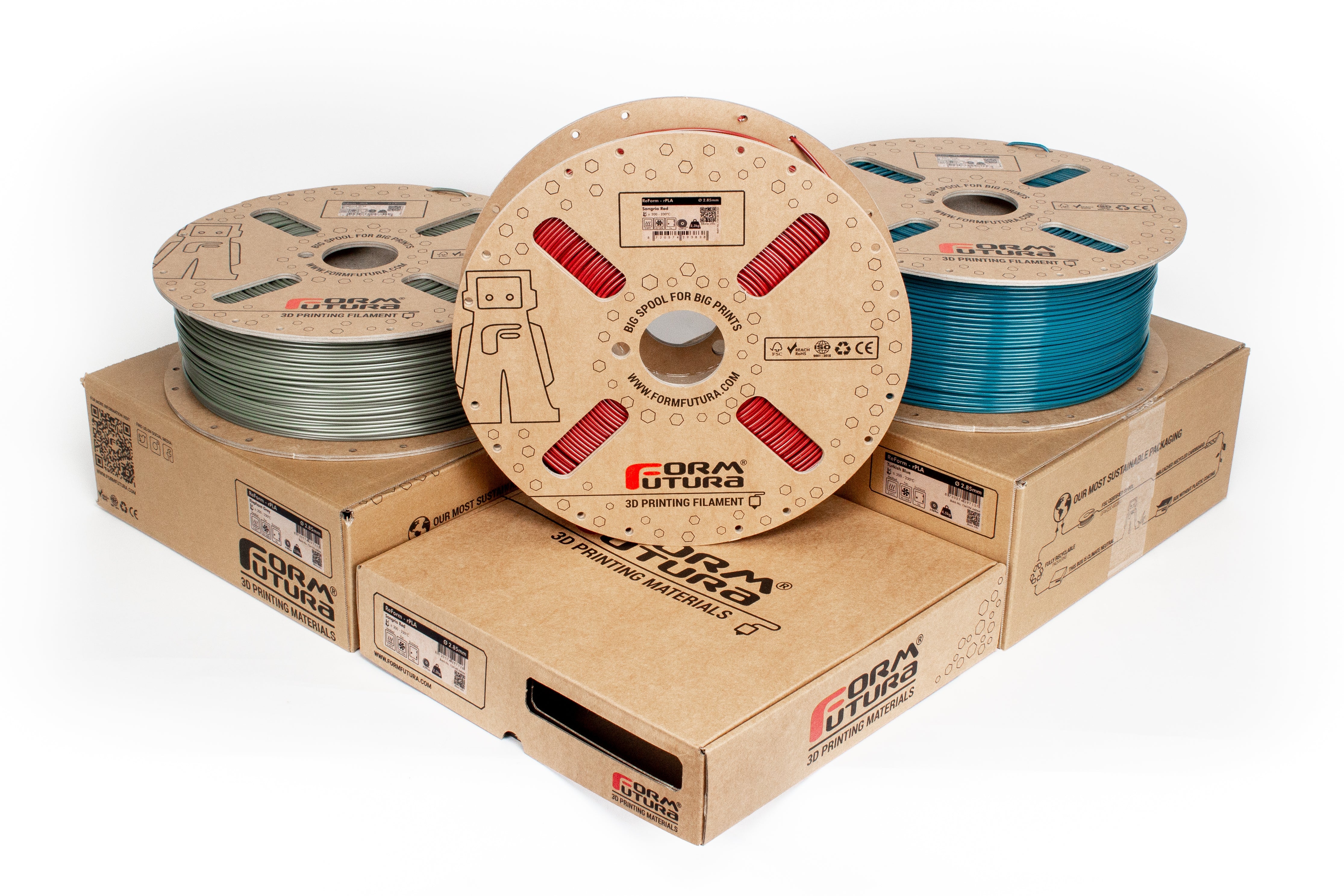 Sustainable 3D Printer PLA Filament Made from Recycled Materials - 2.85mm Spool