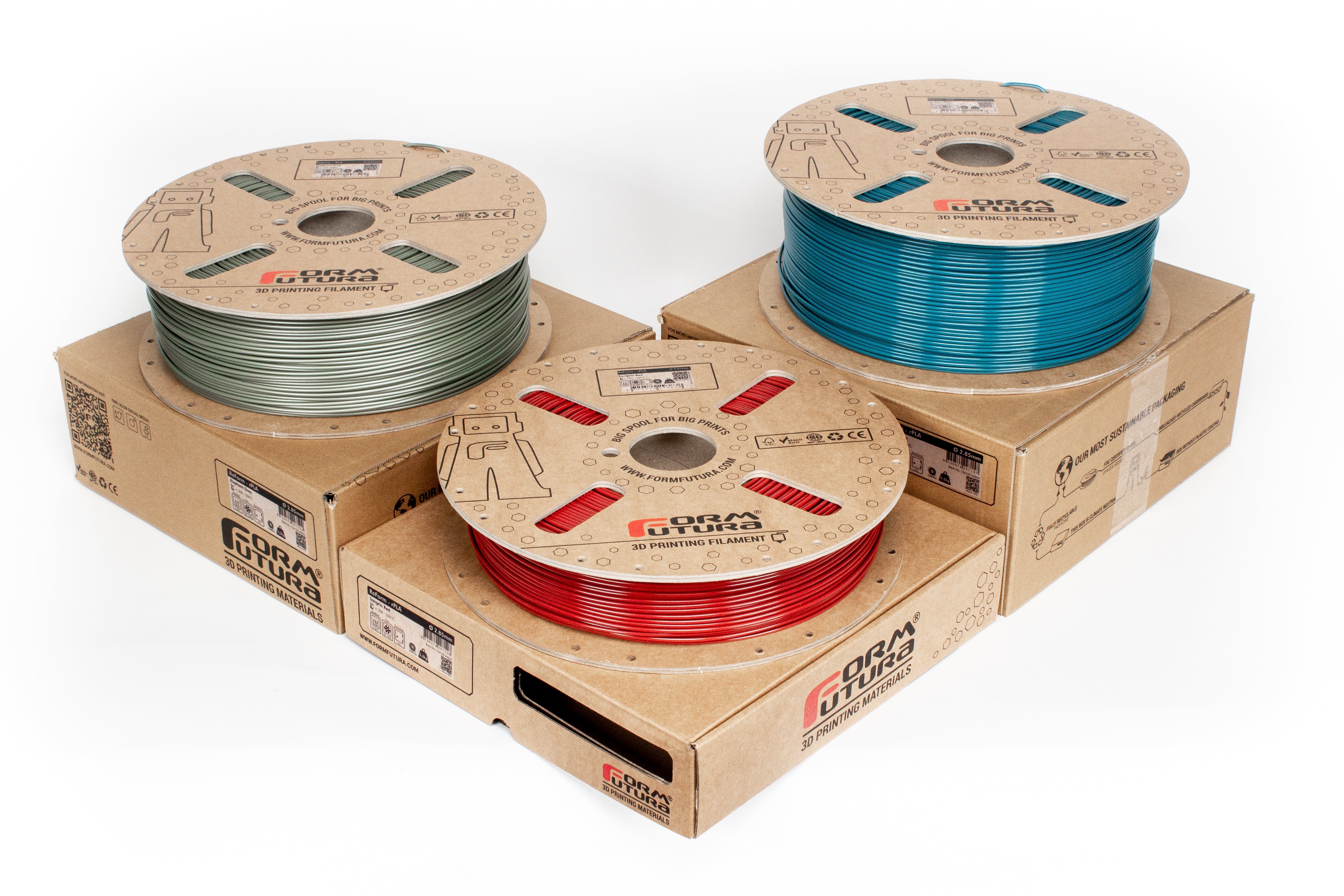 Sustainable 3D Printer PLA Filament Made from Recycled Materials - 2.85mm Spool