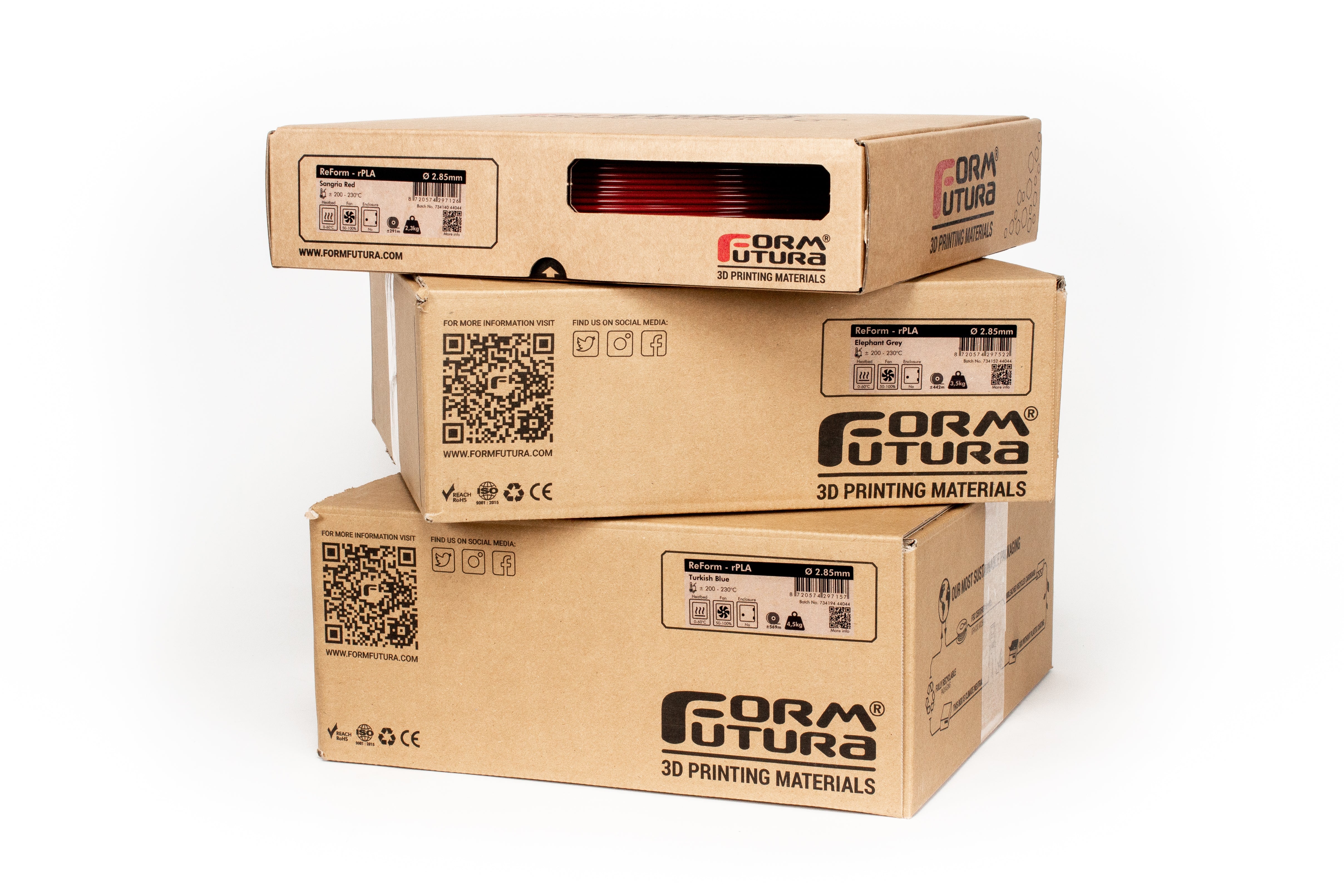 Sustainable 3D Printer PLA Filament Made from Recycled Materials - 2.85mm Spool