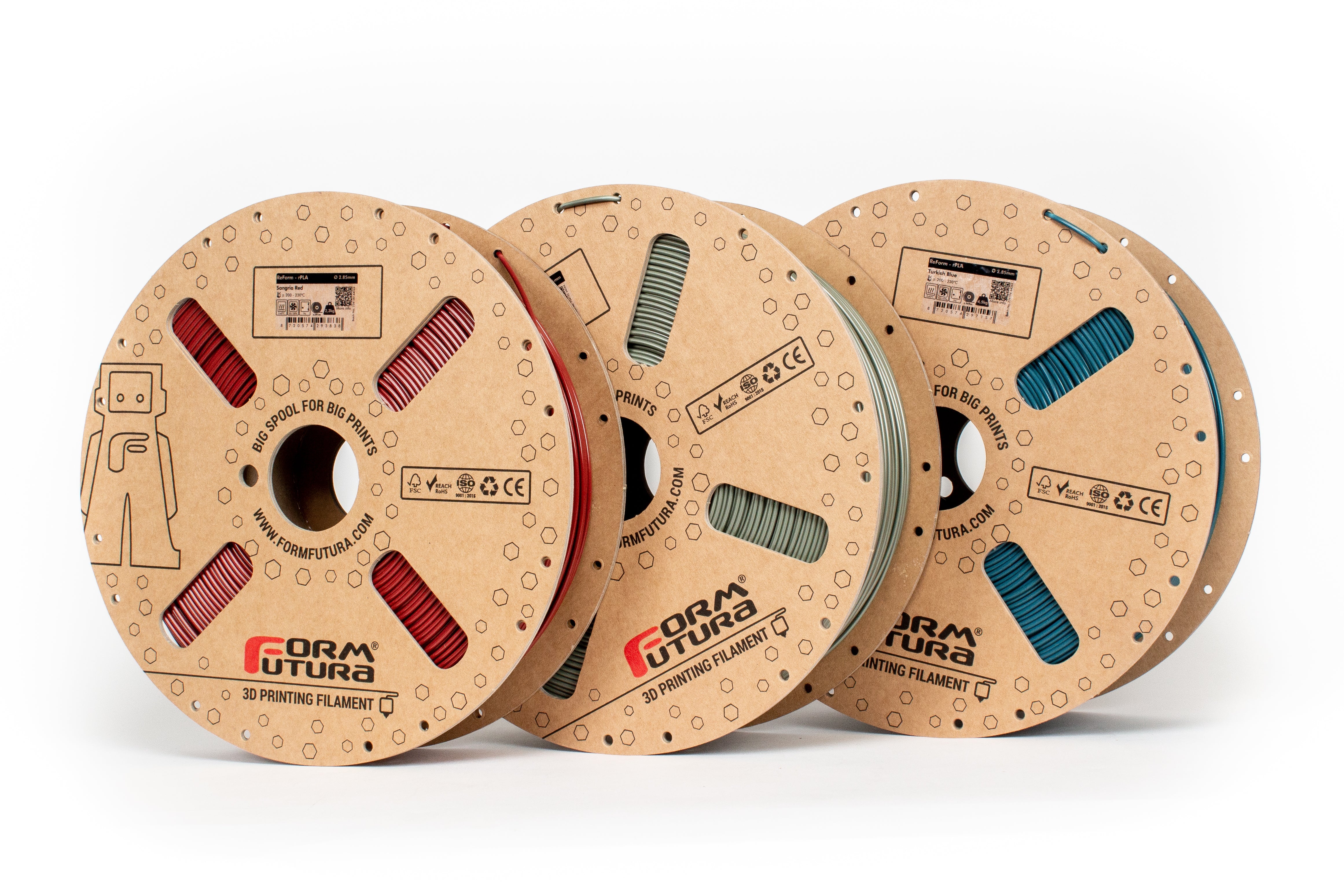 Sustainable 3D Printer PLA Filament Made from Recycled Materials - 2.85mm Spool