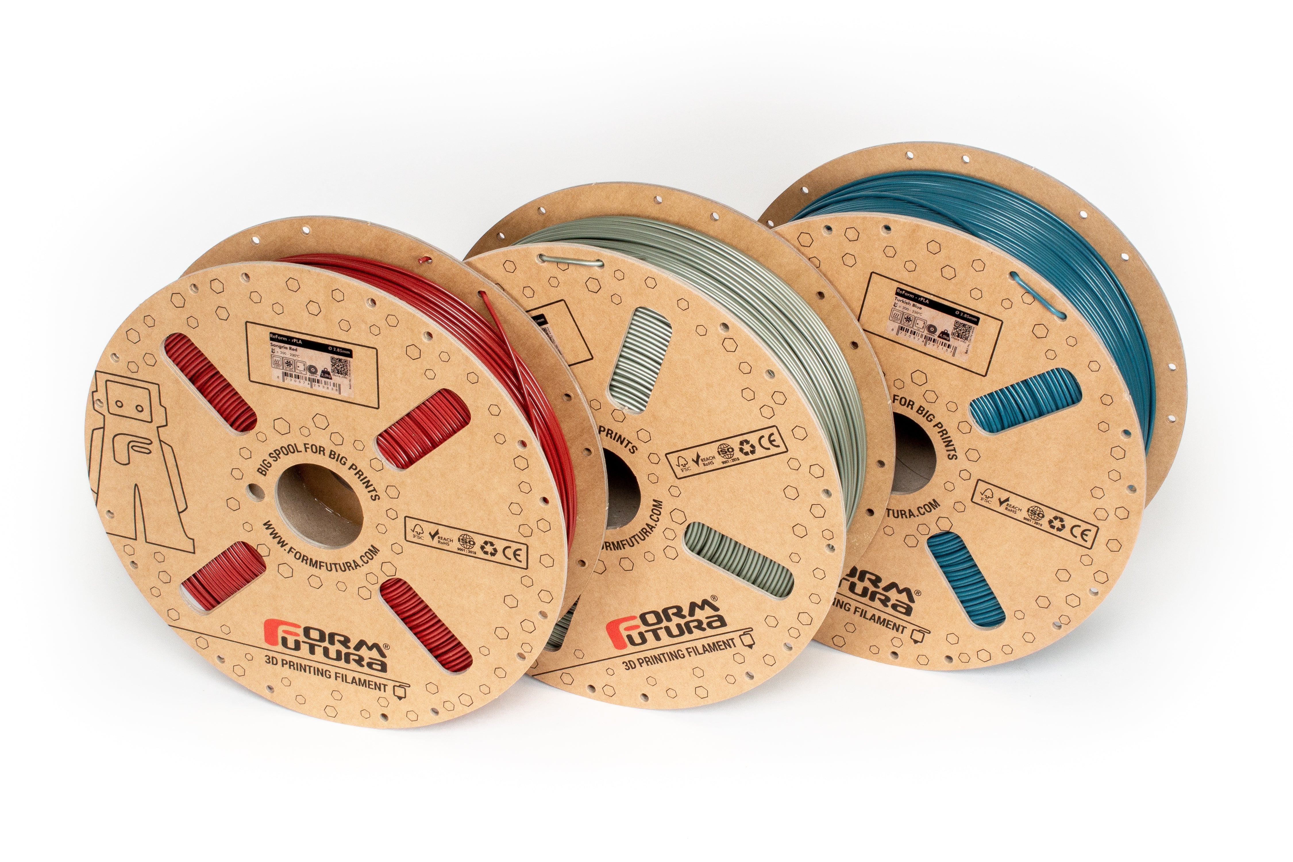 Sustainable 3D Printer PLA Filament Made from Recycled Materials - 2.85mm Spool