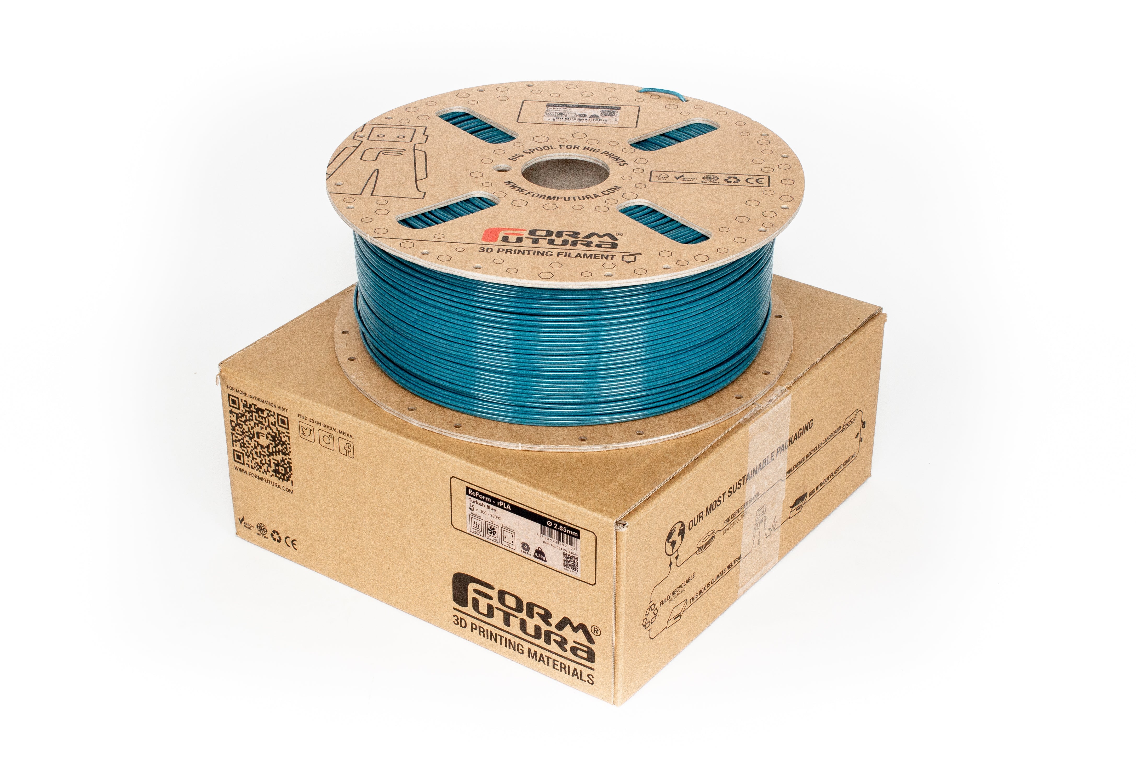 Sustainable 3D Printer PLA Filament Made from Recycled Materials - 2.85mm Spool