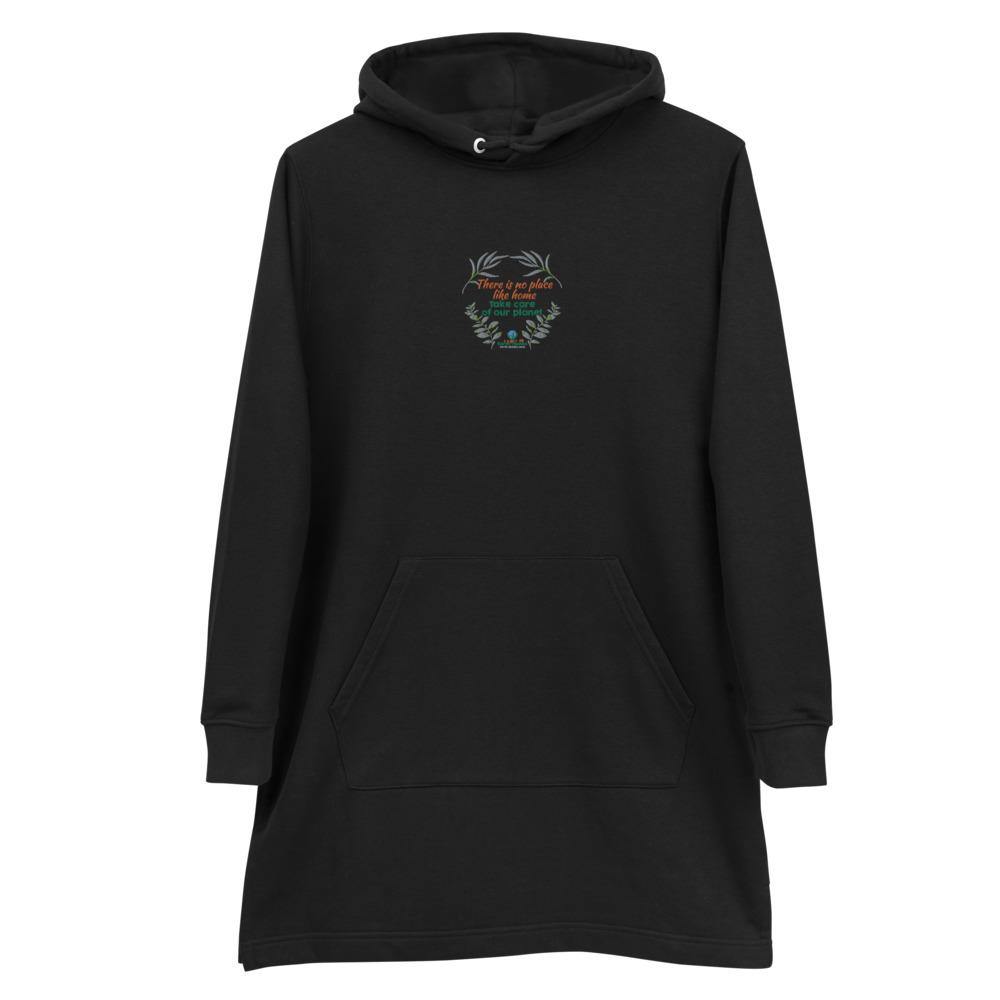 There is no place like home - Hoodie dress - Earth Thanks - There is no place like home - Hoodie dress - natural, vegan, eco-friendly, organic, sustainable, apparel, comfortable, cotton, eco fashion, eco textiles, eco-friendly, ecofashion, home, non toxic, organic, organic cotton, outdoor, outfit, recyclable, recycle, recycle friendly, reusable, soft, sports, sportswear, travel, vegan friendly, women