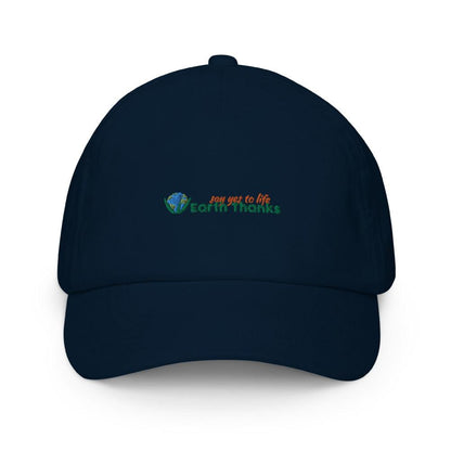 Kids cap Say Yes to Life Earth Thanks - Earth Thanks - Kids cap Say Yes to Life Earth Thanks - natural, vegan, eco-friendly, organic, sustainable, back to school, biodegradable, cap, cotton, hat, kids, kids fashion, natural, non-toxic, plastic-free, school, unisex, vegan