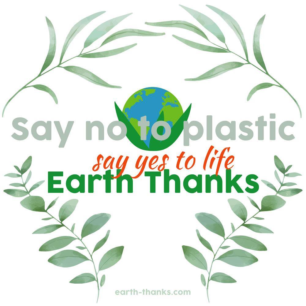 Say no to plastic - Eco Tote Bag - Earth Thanks - Say no to plastic - Eco Tote Bag - accessories, apparel, bag, city wear, compostable, cotton, cotton fiber, cotton twill, eco shoppers, fashion, handbag, non toxic, organic, organic cotton, outdoor, picnic, plastic free, portable, purse, recyclable, recycle, recycle friendly, reusable, shopper, shopping bag, shoulder bag, street wear, tote bag, travel, travel bag, traveling bag, unisex, vegan friendly, wardrobe, woman, women