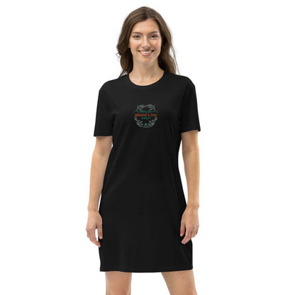 Have you planted a tree today? - Organic cotton t-shirt dress - Earth Thanks - Have you planted a tree today? - Organic cotton t-shirt dress - natural, vegan, eco-friendly, organic, sustainable, apparel, comfortable, compostable, cotton, eco textiles, ecofashion, embroidery, non toxic, organic, organic cotton, outdoor, recyclable, recycle, recycle friendly, soft, T-shirt, T-shirt dress, travel, unisex, vegan friendly, woman