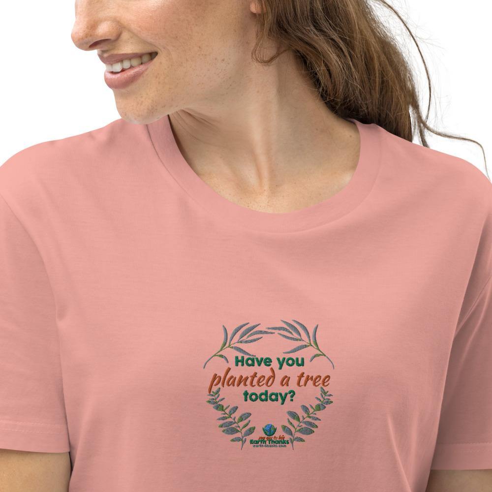 Have you planted a tree today? - Organic cotton t-shirt dress - Earth Thanks - Have you planted a tree today? - Organic cotton t-shirt dress - natural, vegan, eco-friendly, organic, sustainable, apparel, comfortable, compostable, cotton, eco textiles, ecofashion, embroidery, non toxic, organic, organic cotton, outdoor, recyclable, recycle, recycle friendly, soft, T-shirt, T-shirt dress, travel, unisex, vegan friendly, woman