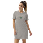 There is no place like home - Organic cotton t-shirt dress - Earth Thanks - There is no place like home - Organic cotton t-shirt dress - natural, vegan, eco-friendly, organic, sustainable, accessories, apparel, compostable, cotton, eco fashion, eco textiles, embroidery, home, non toxic, organic, organic cotton, outdoor, recyclable, recycle, recycle friendly, reusable, soft, sustainable fashion, T-shirt, T-shirt dress, travel, vegan friendly, woman