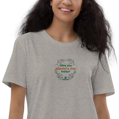 Have you planted a tree today? - Organic cotton t-shirt dress - Earth Thanks - Have you planted a tree today? - Organic cotton t-shirt dress - natural, vegan, eco-friendly, organic, sustainable, apparel, comfortable, compostable, cotton, eco textiles, ecofashion, embroidery, non toxic, organic, organic cotton, outdoor, recyclable, recycle, recycle friendly, soft, T-shirt, T-shirt dress, travel, unisex, vegan friendly, woman