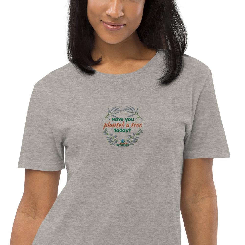 Have you planted a tree today? - Organic cotton t-shirt dress - Earth Thanks - Have you planted a tree today? - Organic cotton t-shirt dress - natural, vegan, eco-friendly, organic, sustainable, apparel, comfortable, compostable, cotton, eco textiles, ecofashion, embroidery, non toxic, organic, organic cotton, outdoor, recyclable, recycle, recycle friendly, soft, T-shirt, T-shirt dress, travel, unisex, vegan friendly, woman