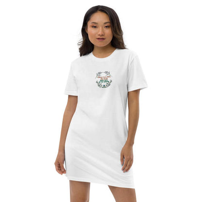 There is no place like home - Organic cotton t-shirt dress - Earth Thanks - There is no place like home - Organic cotton t-shirt dress - natural, vegan, eco-friendly, organic, sustainable, accessories, apparel, compostable, cotton, eco fashion, eco textiles, embroidery, home, non toxic, organic, organic cotton, outdoor, recyclable, recycle, recycle friendly, reusable, soft, sustainable fashion, T-shirt, T-shirt dress, travel, vegan friendly, woman