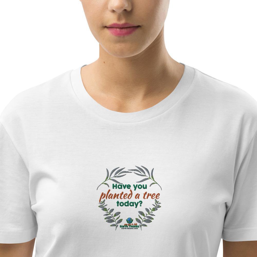 Have you planted a tree today? - Organic cotton t-shirt dress - Earth Thanks - Have you planted a tree today? - Organic cotton t-shirt dress - natural, vegan, eco-friendly, organic, sustainable, apparel, comfortable, compostable, cotton, eco textiles, ecofashion, embroidery, non toxic, organic, organic cotton, outdoor, recyclable, recycle, recycle friendly, soft, T-shirt, T-shirt dress, travel, unisex, vegan friendly, woman