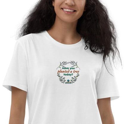 Have you planted a tree today? - Organic cotton t-shirt dress - Earth Thanks - Have you planted a tree today? - Organic cotton t-shirt dress - natural, vegan, eco-friendly, organic, sustainable, apparel, comfortable, compostable, cotton, eco textiles, ecofashion, embroidery, non toxic, organic, organic cotton, outdoor, recyclable, recycle, recycle friendly, soft, T-shirt, T-shirt dress, travel, unisex, vegan friendly, woman