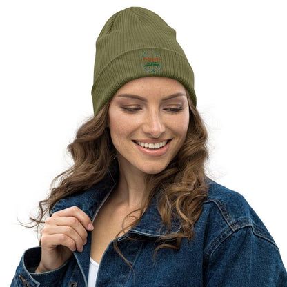 There is no place like home - Organic ribbed beanie - Earth Thanks - There is no place like home - Organic ribbed beanie - accessories, beanie, cotton, cotton fiber, hat, organic cotton, outdoor, portable, recyclable, recycle friendly, reusable, unisex