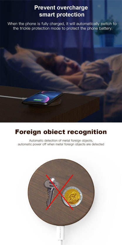 Bamboo USB Wireless Charger for Smartphones