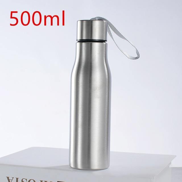 Stainless Steel Insulated Water Bottle - Earth Thanks - Stainless Steel Insulated Water Bottle - natural, vegan, eco-friendly, organic, sustainable, bottle, camping, coffee, container, cup, dinner, dinnerware, drink, drinking cup, food storage, fresh, home, home care, house, insulated, liquid, lunch, metal, milk, non toxic, nylon, office, outdoor, portable, recyclable, recycle, recycle friendly, reusable, save food, stainless steel, steel, sterile, tableware, tea, travel, vegan friendly, water