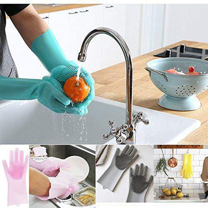 Silicone Antibacterial Magic Kitchen Cleaning Gloves - Earth Thanks - Silicone Antibacterial Magic Kitchen Cleaning Gloves - natural, vegan, eco-friendly, organic, sustainable, bathroom, cleaning, cleaning products, dinnerware, disposable, food grade silicone, home, home care, house, housekeeping, men, non toxic, recyclable, recycle, recycle friendly, reusable, silicone, sterile, tableware, unisex, water, woman, women