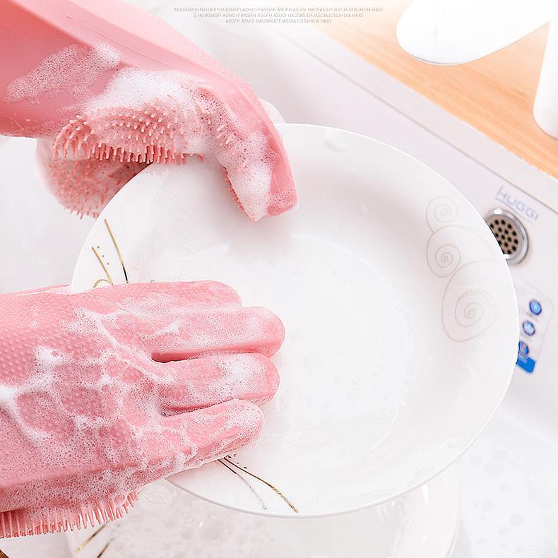 Silicone Antibacterial Magic Kitchen Cleaning Gloves - Earth Thanks - Silicone Antibacterial Magic Kitchen Cleaning Gloves - natural, vegan, eco-friendly, organic, sustainable, bathroom, cleaning, cleaning products, dinnerware, disposable, food grade silicone, home, home care, house, housekeeping, men, non toxic, recyclable, recycle, recycle friendly, reusable, silicone, sterile, tableware, unisex, water, woman, women