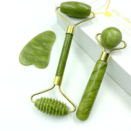 Natural Jade Roller for Relaxing and Anti-Cellulite Face Massage