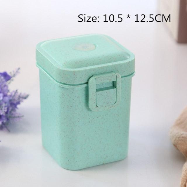 Eco-Friendly Wheat Straw Lunch Box - 3 Layer Bioplastic Container 900ml/750ml