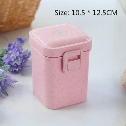 Eco-Friendly Wheat Straw Lunch Box - 3 Layer Bioplastic Container 900ml/750ml