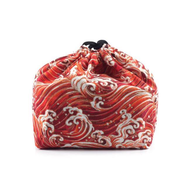 Japanese Style Lunch Box Cotton and Linen Bag - Eco-Friendly & Durable Reusable Food Container